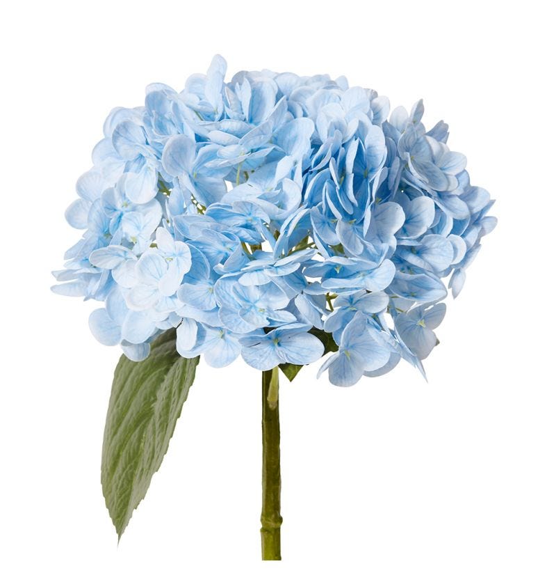 Hydrangea Classic Stem Lt Blue 52cm