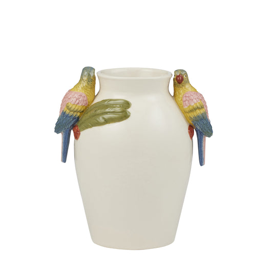 Macaw Ceramic Vase 20.5x15.5x22cm Multi