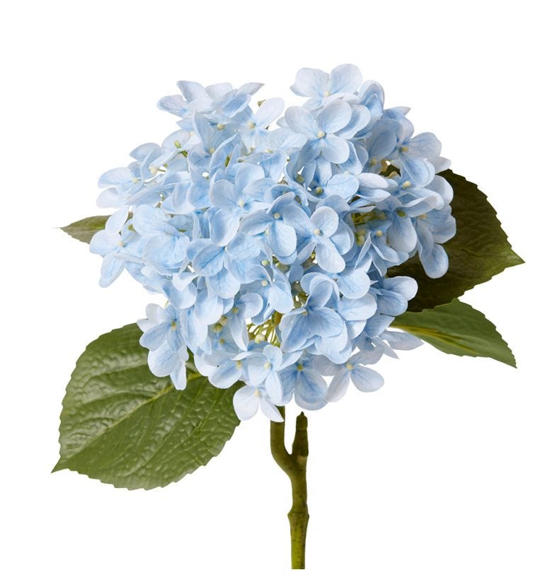 Hydrangea Garden Stem Lt Blue 61cm